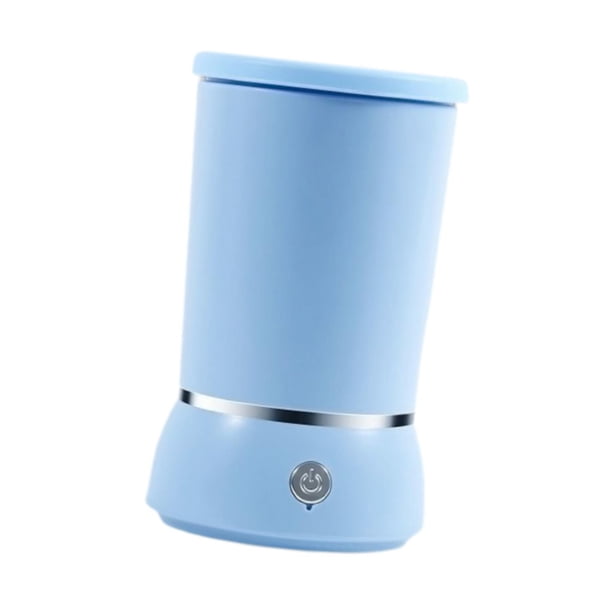Limpiador automático de patas de perro,Lavador de pies para mascotas con cepillo de silicona,Limpieza de patas,Limpiador de pies de perro portátil par azul