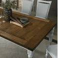 thumbnail image 2 of Roundhill Furniture Salines 31'' Height 5-Piece Dining Set, Rustic White and Oak, 2 of 10