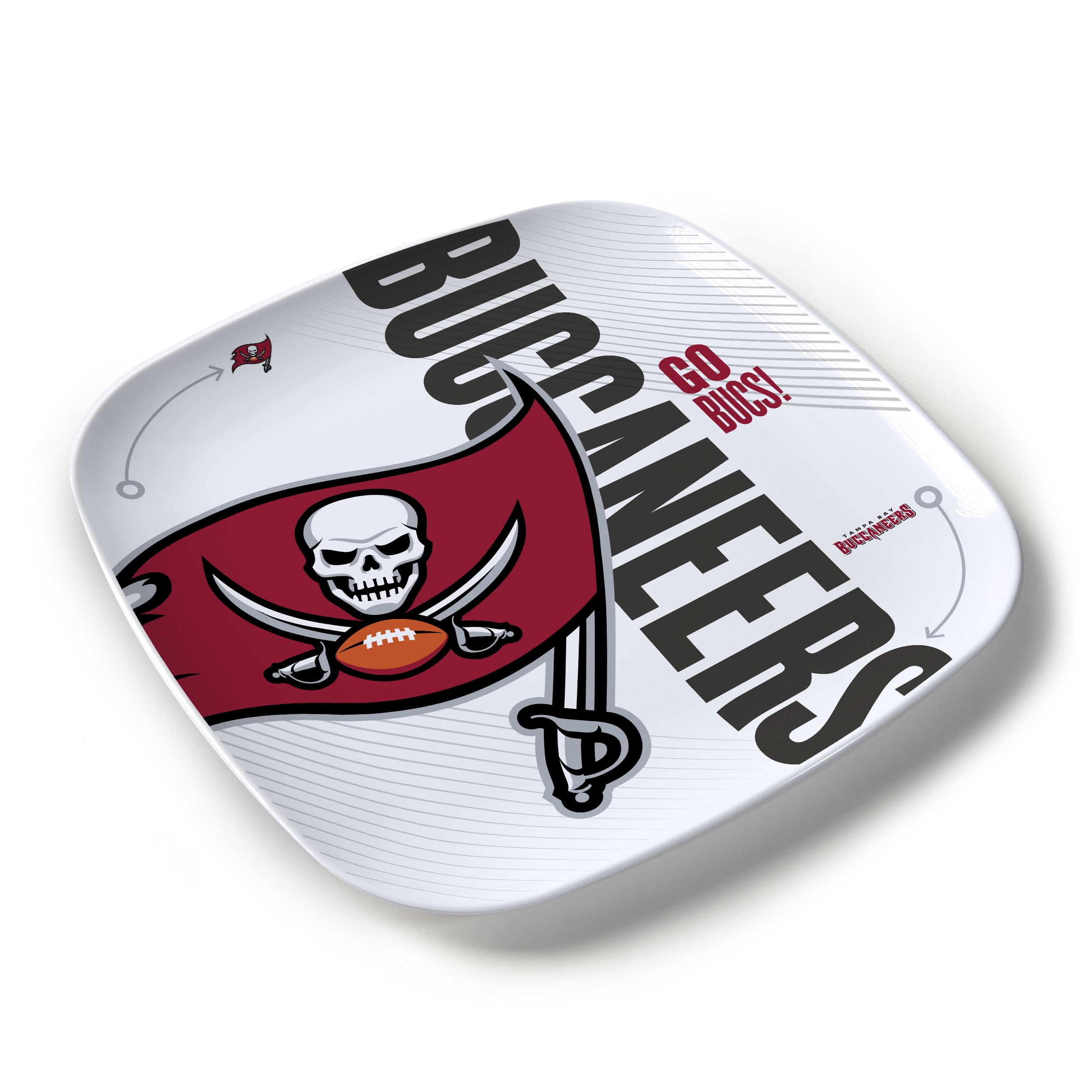 YouTheFan NFL Tampa Bay Buccaneers Large Party Plate