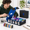 Black/Blue-4200+ Standard, variant on Black/Red 3200+ Standard 4 Row Trading Card Storage Case with Display Slots