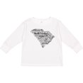 thumbnail image 3 of Inktastic South Carolina Word Salad- state outline Boys or Girls Long Sleeve Toddler T-Shirt, 3 of 5