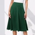 thumbnail image 1 of CHUANK Jupe de Noël en Liquidation Robe Femme Fille Extensible Taille Haute Plissée Version Mi-Longue Tricotée Évasée, 1 of 4