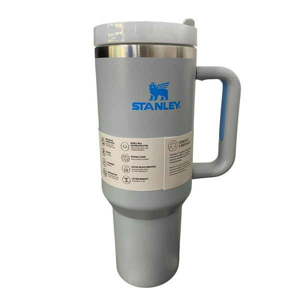 Stanley Quencher H2.0 Soft Matte Collection, Vaso de Acero Inoxidable Aislado al Vacío con Tapa y Pajita para Bebidas Heladas y Frías 40oz