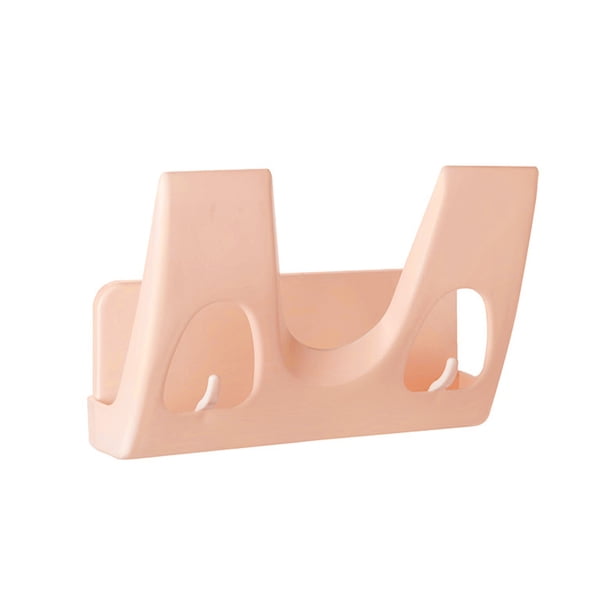 Yuarrent Soporte para tapa de olla, estante autoadhesivo montado en la pared, herramienta de cocina para restaurante, organizador sin Cocina y Comedor Rosado