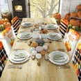 thumbnail image 6 of muroi Fall Chair Covers Set of 6 Thanksgiving Dining Protector Stretch Autumn Pumpkin Truck Maple Leaves Slipcovers Removable Washable for Dining Hotel Party Wedding, 6 of 7