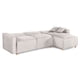 thumbnail image 5 of Sala Modular Reversible Makora Bennet con Memory Foam Gris Claro Lino y Respaldo Ajustable, 5 of 8