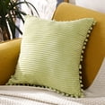 thumbnail image 4 of Nvzi Funda de cojín de 4 piezas. Clásica y atemporal, funda de almohada sencilla de color liso, que queda genial en cualquier cama. 45 x 45 cm (verde)., 4 of 5