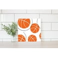 thumbnail image 2 of Basketballs Dark Orange Basketballs 12 x 12 Wood Wall Sign Plaque, 2 of 4