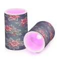 thumbnail image 7 of Yayeee Flameless Candles with Remote Flickering Battery Operated Multi Color Changing, Floral Christmas, 7 of 7