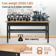thumbnail image 6 of NETAJE 48" Heavy-Duty Adjustable Work Table 2000 lb Load Capacity w/ Foot Pads, Partition for Garage, Workshop, Office, Home, Workstation, 6 of 8