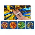 thumbnail image 2 of Metallic Pom Poms Cheerleading Baton Handle Cheerleader Pompoms Balls for Cheer Sports Party Dance 12 Inch 2 Pieces, 2 of 8