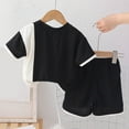 thumbnail image 6 of GXWEA 3T Boy Clothes 5T Boy Clothes Toddler Baby Boy Short Sleeve Shirt & Casual Shorts Set Summer Outfits Clothes Black 12-18 Months, 6 of 9