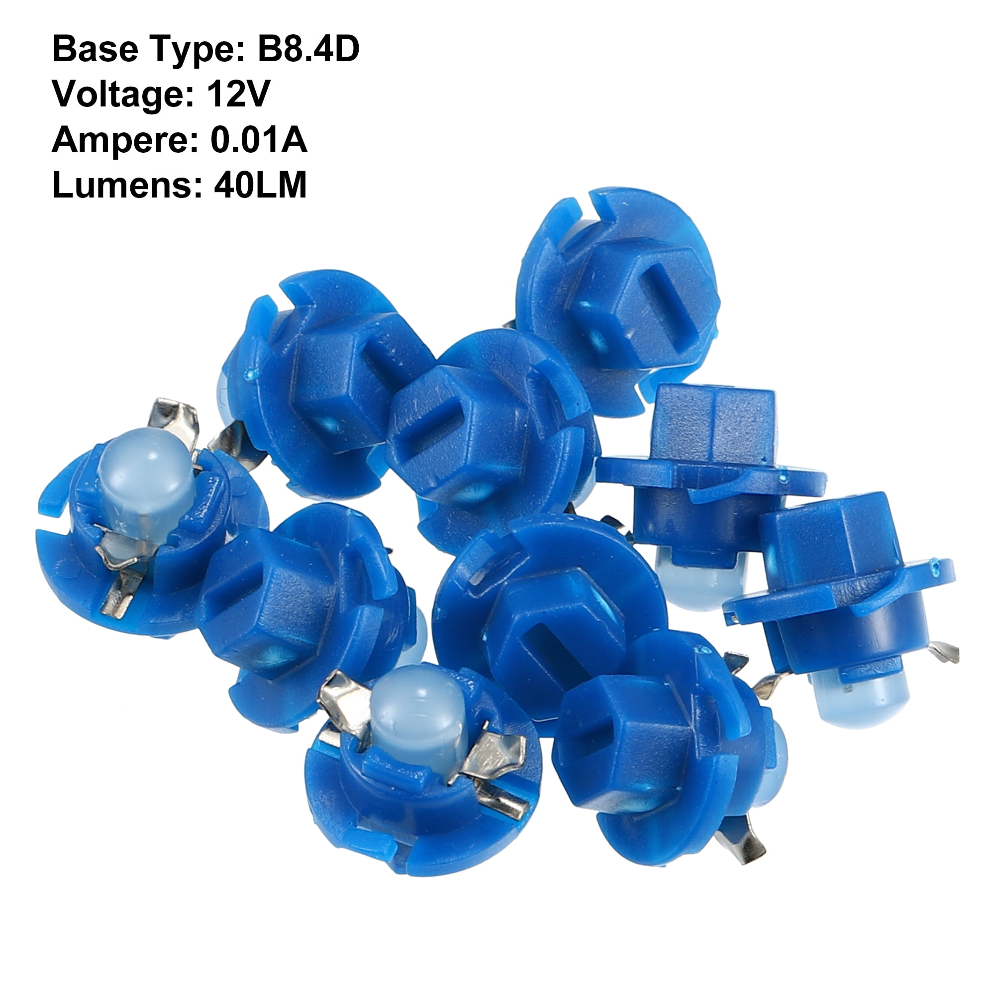 12V 1.2W T5 Blue Wedge LED Bulb For Car Dashboard Instrument Panel Lights – Fits Ford & Others