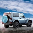 thumbnail image 3 of Daiia Healthy And Ill White Teeth Tire Covers , Travel Trailer Camper Truck SUV Motorhome Waterproof Wheel Cover, Sun Rain Snow Protector-17 inch, 3 of 8