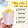 thumbnail image 3 of Uxcell 12 Pcs Popcorn Boxes, 3 Inch Popcorn Bucket Containers, Movie Night Supplies Paper Cups Holders for Cinema, Silver, 3 of 7