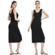 thumbnail image 4 of Vestidos de talla grande sin costuras para mujer, ropa interior fina de seda de hielo, sin mangas, 5XL combinación interior para vestidos combinacion interior para vestidos enaguas de mujer para vest, 4 of 5