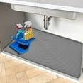 Kripyery UnderSink Mat Antislip Silicone Waterproof Multipurpose UnderSink Shelf Liner Drip