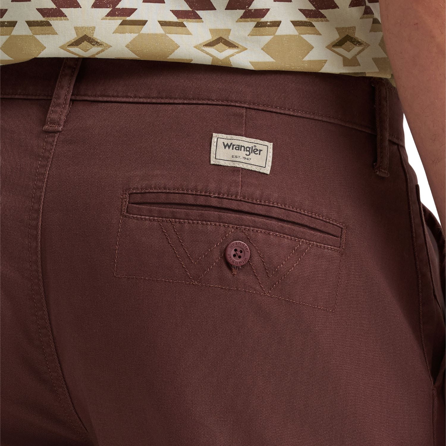 Wrangler Men's Regular 7" Fit Flat Front Short
