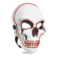 thumbnail image 4 of Máscara de payaso, máscara brillante traviesa divertida de payaso para máscara de calavera de mascarada rendimiento confiable, 4 of 8