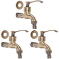 thumbnail image 1 of Grifo para lavadero, antisalpicaduras, de aleación de zinc, para cocina, lavabo, lavadora, paquete de 3, 1 of 6