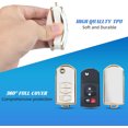 thumbnail image 4 of Key Fob Cover Compatible with Mazda 3 6 8 CX-3 CX-5 CX-7 CX-9 Miata MX-5 RX-8 Keychain Case Holder Protector,Gold-white, 4 of 6