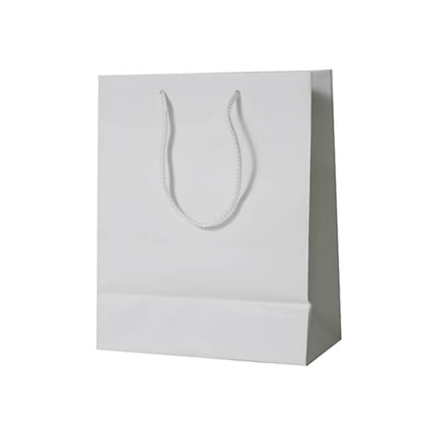 Download Jam Paper Gift Bags With Rope Handles Large 10 X 13 X 5 White Matte 3 Pack 673mawha Walmart Com Walmart Com
