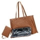 thumbnail image 2 of Bolso bandolera 2 en 1 para mujer, ideal para el almuerzo o para el portátil, ideal para escapadas de fin de semana. Marrón, 2 of 9