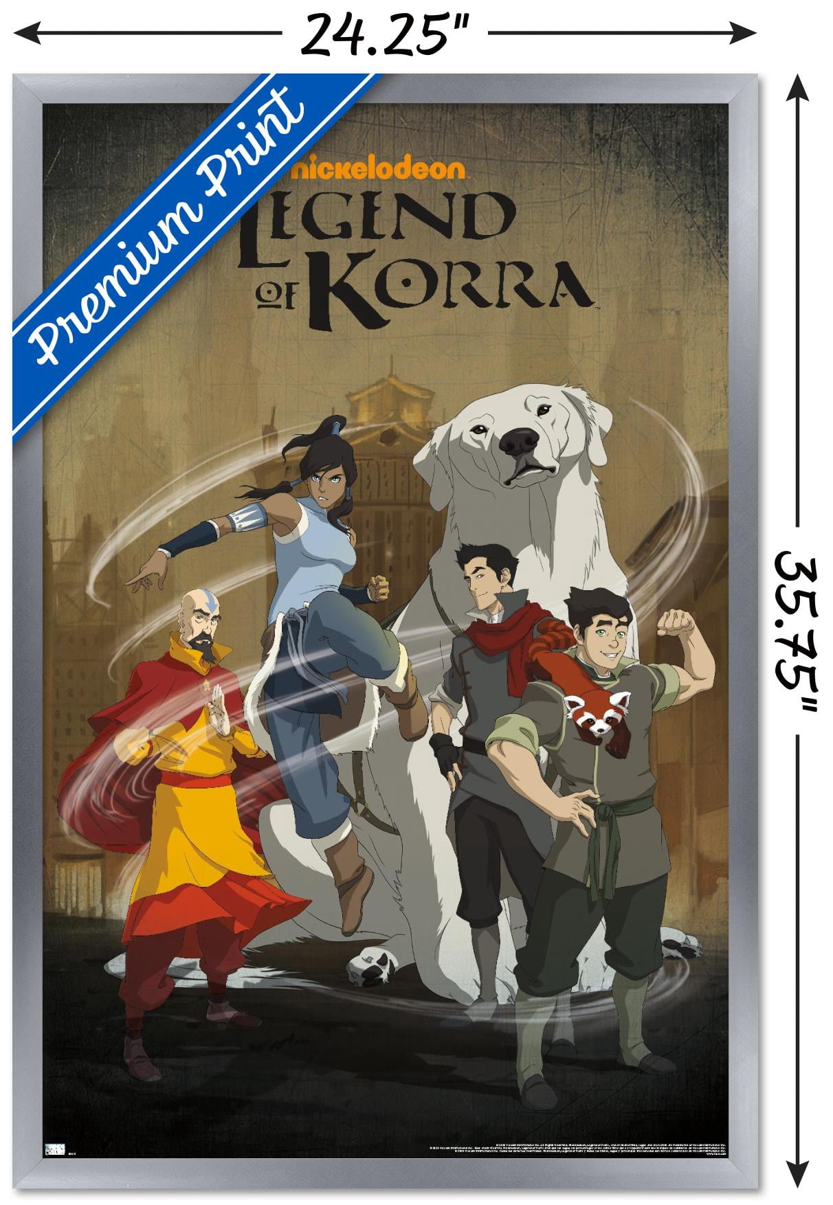 Avatar: The Legend of Korra - Group Wall Poster, 22.375" x 34", Framed