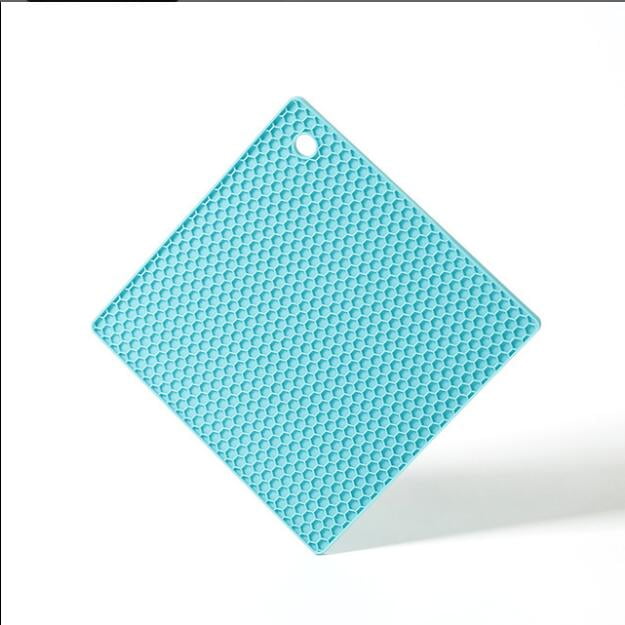 Silicone Trivets Mats Square Silicone Rubber Pot Holder Trivet Mat