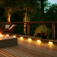 thumbnail image 3 of 4/12/20/24 Pack Solar Powered LED Step Lights for Stairs, Pathway, Fence, Yard, Patio, Garden - Warm White Lighting, Durable Plastic, Easy Installation,Weatherresistant Lights, 3 of 8