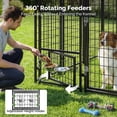 thumbnail image 2 of Outdoor Dog Kennel, Dog Run for Outdoor, Large Dog Pens Cage with Roof Waterproof for Large to Medium Dog Outside (8'Lx4'Wx6'H), 2 of 8