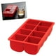 thumbnail image 1 of Acdanc Big Block Silicone Ice Cube Tray Large 2"X2" Red Party Bar Cocktails Drink Mold, 1 of 6