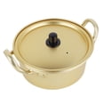 thumbnail image 4 of Dekaim Pot de Nouilles Ramen coréen en Aluminium, cuiseur de Nouilles instantanées Rapide Jaune Pratique avec Couvercle(16cm Pot), 4 of 14