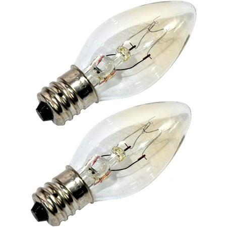 

HQRP 2-Pack E12 15W 120V Light Bulbs for Night Light Plug-in Warmers Pluggable Fragrance Warmers