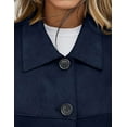 thumbnail image 5 of PRETTYGARDEN Women's Faux Suede Cropped Jacket Casual Fall Fashion Button Down Winter Coats Outerwear Trendy Clothes, 5 of 9