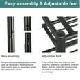 thumbnail image 4 of Hallway Coat Rack With Bottom 3-Tier Shoe Bench, Standing Metal Hall Tree Garment Rack Storage Shelf with 18 Hooks, 4 of 7