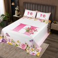 thumbnail image 2 of Erosebridal Letter Initial Coverlet Set King,Monogrammed Personalized Bedding Set,Flower Decor,Ultra Soft,3 Pieces, 2 of 5