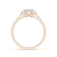 thumbnail image 2 of ANGARA Natural 0.26 Ct. Diamond Halo Engagement Ring in 14K Rose Gold for Women (Ring Size: 12), 2 of 9