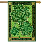 Briarwood Lane Celtic Shamrocks St. Patrick's Day House Flag