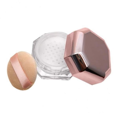 yotijay 3x8 ML 0.28 Reusable Loose Powder Container DIY with Puff and Net Sifter