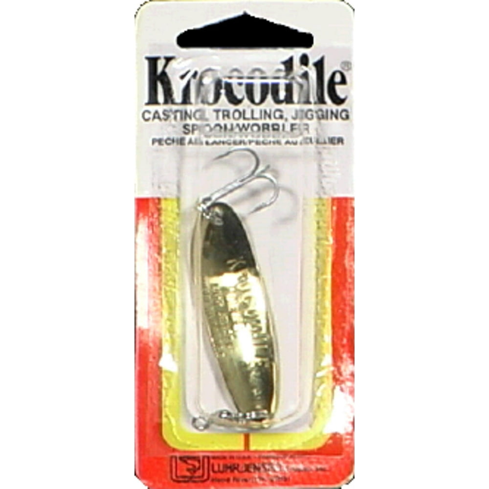 Luhr Jensen 1003-0140002 Krocodile Bass Fishing Spoon 1/4 OZ Brass - Walmart.com - Walmart.com