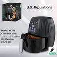 thumbnail image 2 of Air Fryer 5.5L Multifunctional Intelligence Household Large Capacity 1300W Big Firepower Timing Touch Screen LCD Electric Air Fryer, 2 of 5