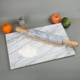 thumbnail image 5 of Creative Home 18" Premium Natural Marble Rolling Pin with Wood Handles & Cradle, 5 of 8