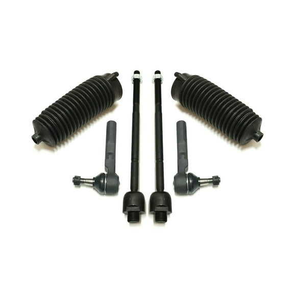 6 Pc Inner & Outer Tie Rod Ends Steering Gear Bellow Boots for RWD Models Fits select: 1999-2007 CHEVROLET SILVERADO, 1999-2007 GMC NEW SIERRA