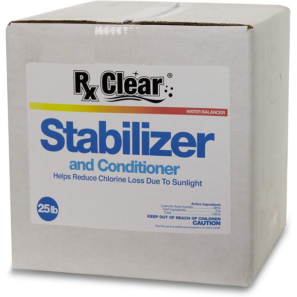 Rx Clear Stabilizer and Conditioner Pool Water Balancer 25 lbs