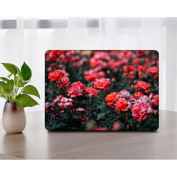 KSK KAISHEK Hard Case Compatible 2019 2018 2017 2016 Released Newest MacBook Pro 15 inchs with Touch ID + Black Keyboard Cover Model: A1707/A1990 Rose series 0612