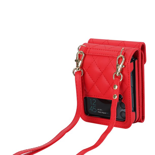 Para Samsung Galaxy Z Flip 3 Flip4 5 Funda De Cuero De Lujo Con Soporte De Anillo Fundas De Cartera De Tarjeta