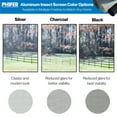 thumbnail image 5 of Aluminum Insect Screen Mesh Kit - (36 in x 100 ft) Roll of Aluminum Screen Wire & Roller Tool - Aluminum Screen Rolls for Patio & Window Screen Replacement - Black, 5 of 10