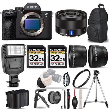 Sony a7S III Mirrorless Camera+35mm f/2.8 ZA Lens +Flash +64GB- Kit