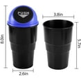 thumbnail image 2 of Automotive Cup Holder Garbage? Mini car Trash can, Small Automatic Portable Trash can with lid, for car Home Office (Blue), 2 of 10